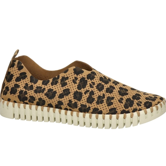 ILSE JACOBSEN Cheetah Print Tulip Flat Slip-On Shoe Size 40 - Picture 2 of 12